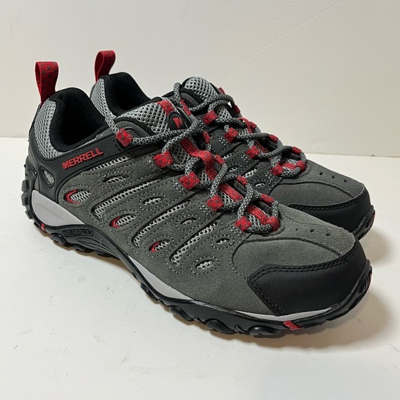 Merrell Crosslander 2 Trail Shoes Sneakers Gray Red Men's Size 8